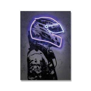 Neon Bikers Canvas Art - Image 5