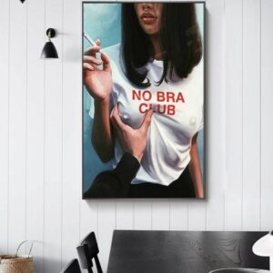 No Bra Club Canvas Art - Image 1