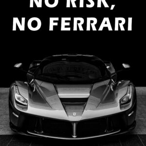 No Risk No Ferrari Canvas Art - Image 1