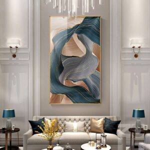 Nordic Luxury Ribbon Canvas Art - Image 2