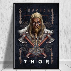 Norse Mythology Asgard's God Canvas Art - Image 4
