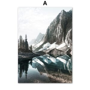 Northern Aurora Landscape Gallery Wall Canvas Art - Image 5