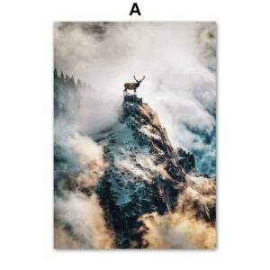 Northern Mountain Magical Landscape Canvas Art - Image 5