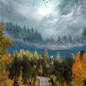 Norway Landscape Gallery Wall Canvas Art - Image 6