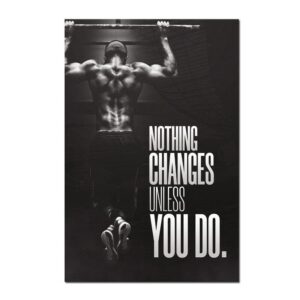 Nothing Changes Unless You Do Canvas Art - Image 1