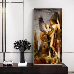 Oedipus and the Sphinx Canvas Art - Image 1
