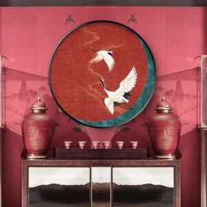 Oriental Crowned Crane Canvas Art - Image 2