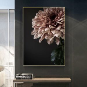 Pink Dahlia Canvas Art - Image 2