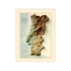 Portugal Map Canvas Art - Image 1