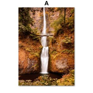 Red Forest Castle Gallery Wall Canvas Art - Image 5