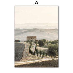 Rural Mountain Landscape Canvas Art - Image 5