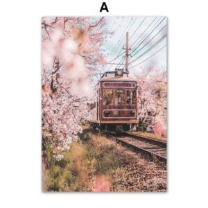 Sakura Tokyo Kyoto Fuji Mountain Gallery Wall Canvas Art - Image 6
