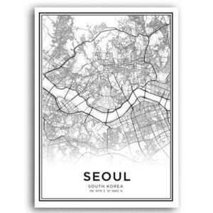 Sareureuk Seoul Metro Map Canvas Art - Image 5