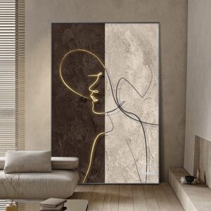 Scandinavian Abstract Pattern Canvas Art - Image 2