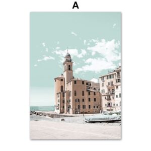 Sea Castle Venice Architecture Gallery Wall Canvas Art - Image 5