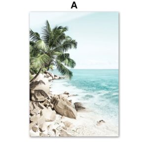 Sea Coconut Tree Pineapple Garden Canvas Art - Image 5