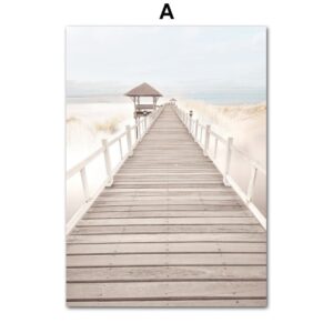 Sea Landscape Coconut Trees Gallery Wall Canvas Art - Image 6