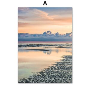 Seaside Sunset Gallery Wall Canvas Art - Image 5