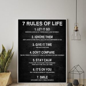 Seven Rules of Life Canvas Art - Image 2