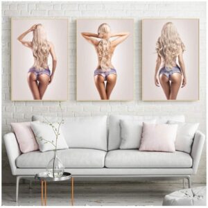 Sexy Blonde Bubble Booty Canvas Art - Image 2