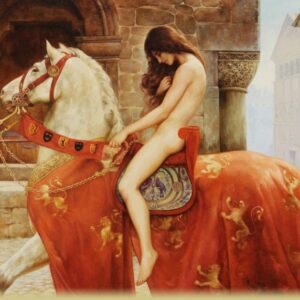 Sexy Lady Godiva Canvas Art - Image 4