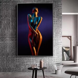 Sexy Nude Lady Canvas Art - Image 2