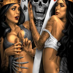 Sexy Poker Babes Canvas Art - Image 7