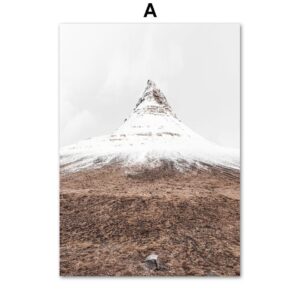 Snow Mountain Gully Clouds Canvas Art - Image 5