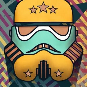 Star Wars Stormtroopers Helmet Canvas Art - Image 8