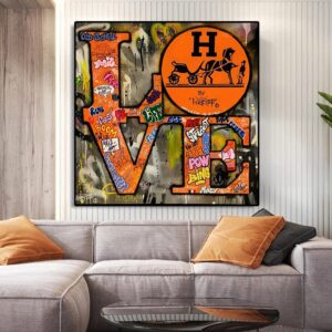 Street Graffiti LOVE Canvas Art - Image 2