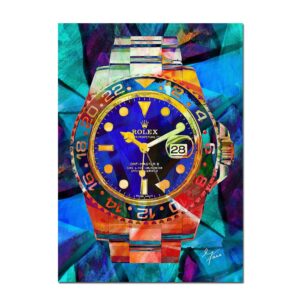 Street Graffiti Rolex Canvas Art - Image 1