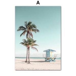 Summer Time Beach Vacation Gallery Wall Canvas Art - Image 6