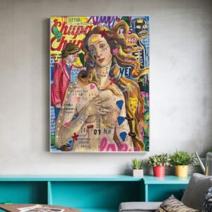 The Birth Of Venus Graffiti Canvas Art - Image 2