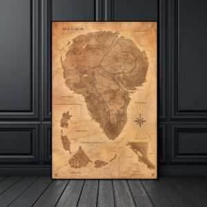 The Lost World Vintage Map Painting - Image 2