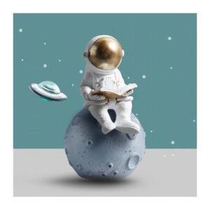 Tiny Astronauts Travel In Space Canvas Art - Image 10