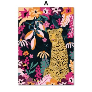 Tropical Animalia Jungle Canvas Art - Image 5