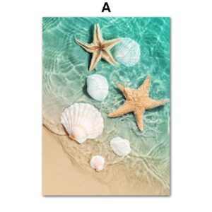 Tropical Coconut Island Resort Gallery Wall Canvas Art - Image 6