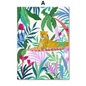 Tropical Jungle Animal Canvas Art - Image 6