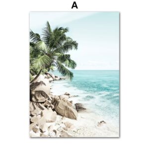 Tropical White Sand Island Gallery Wall Canvas Art - Image 7