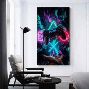Unreal Space Gamepad Canvas Art - Image 2