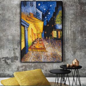 Van Gogh's Cafe Terrace At Night Canvas Art - Image 1