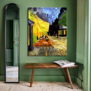 Van Gogh's The Cafe Terrace Canvas Art - Image 2