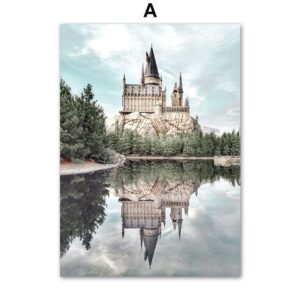 Vintage Castle Gallery Wall Canvas Art - Image 5