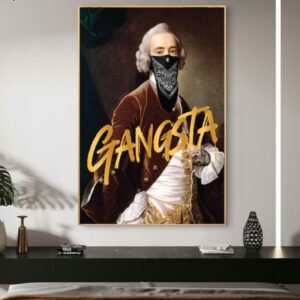 Vintage European Gangsta Canvas Art - Image 2