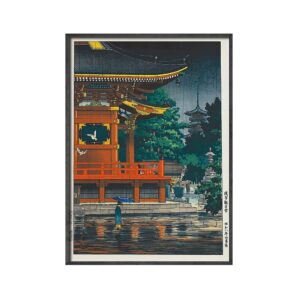 Vintage Japanese Ukiyo-e Landscape Canvas Art - Image 5