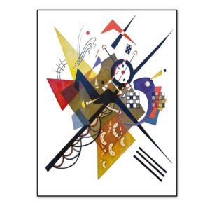 Watercolor Kandinsky Graphics Canvas Art - Image 8