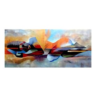 Watercolor Lord Buddha Abstract Painting - Image 11