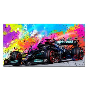 Watercolor Racing  Supercar Canvas Art - Image 1