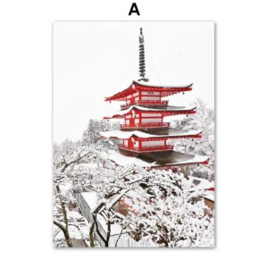 Winter Tokyo Gallery Wall Canvas Art - Image 5