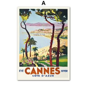 World Famous Travel Destinations Gallery Wall Canvas Art - Image 5
